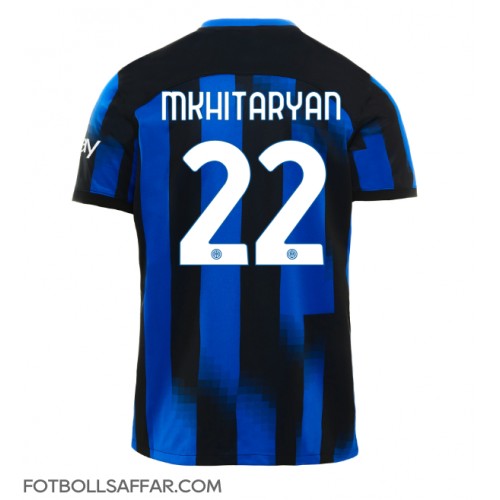 Inter Milan Henrikh Mkhitaryan #22 Hemmatröja 2023-24 Kortärmad